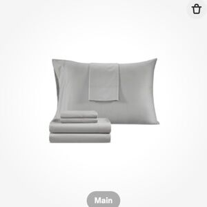 Dawson 1000-Thread Count Cotton Blend 6-Pc. Sheet Set, King - Gray NWT